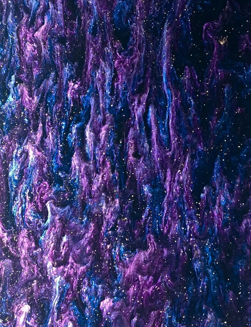 i-Materials Acrylic Smoky Glittering Sheets, 1/8" Thickness, 16"x12", Ideal for GlowForge & Any Types of Laser/Engraving, Perfect Material for Jewelry, Crafting & DIY Projects (Violet Blue) - Image 1